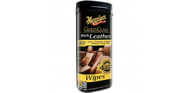 Servetele Piele Meguiars Gold Class Rich Leather Wipes 25 buc