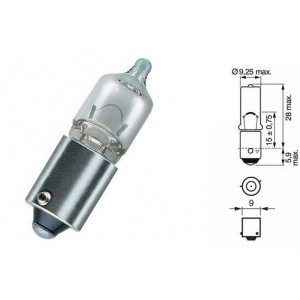 Bec H6W 12V 6W BAX9s HELLA