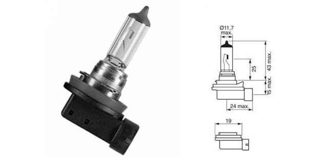 Bec H9 12V 65W PGJ 19-5 HELLA