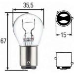 Bec P21/4W 12V 21/4W BAZ15d HELLA
