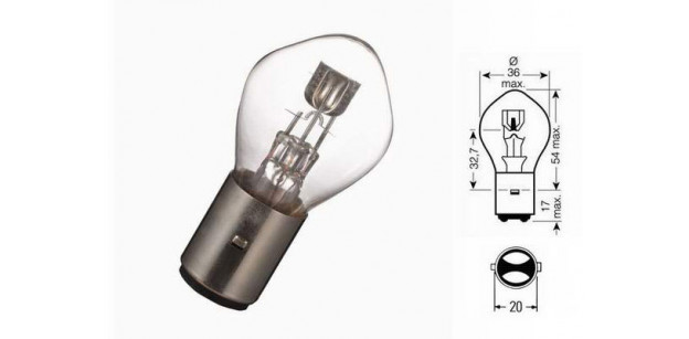 Bec S2 12V 35/35W BA20d HELLA