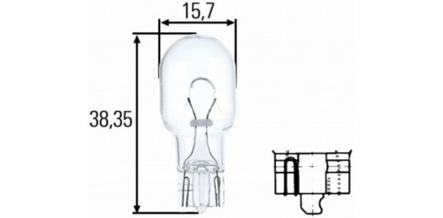 Bec W16W 12V 16W W2,1x9,5d HELLA