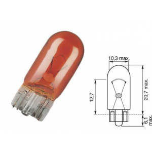 Bec WY5W 12V 5W W2,1x9,5d galben NARVA