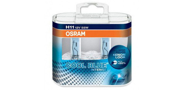 Set de 2 becuri H11 12V 55W PGJ19-2 COOL BLUE INTENSE OSRAM