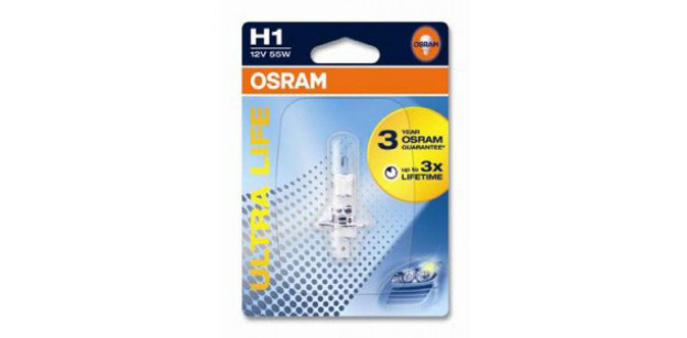 OSRAM Bec H1 12V 55W P14,5s ULTRA LIFE (BLISTER)