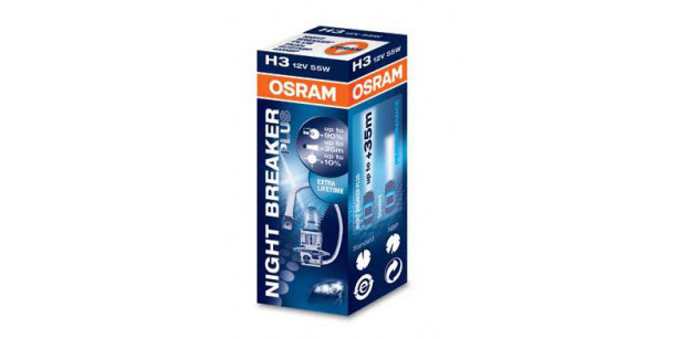 Osram Bec H3 12V 55W Pk22S Night Braker Unlimited