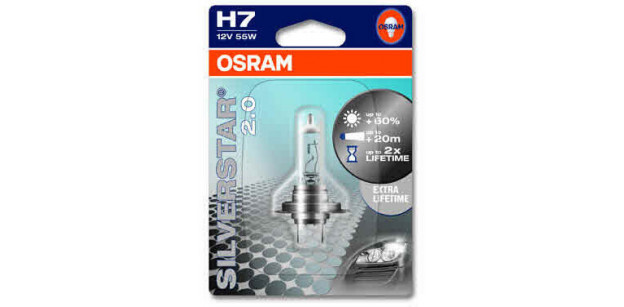 Bec H7 12V 55W PX26d SILVERSTAR (BLISTER) OSRAM