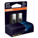 Set de 2 becuri cu LED W5W 12V 1W W2,1x9,5d WARM WHITE OSRAM