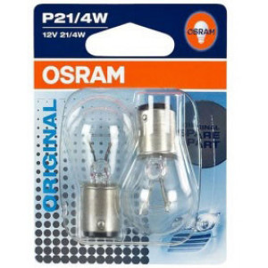 Set de 2 becuri P21/4W 12V 24/4W BAZ15d (BLISTER) OSRAM