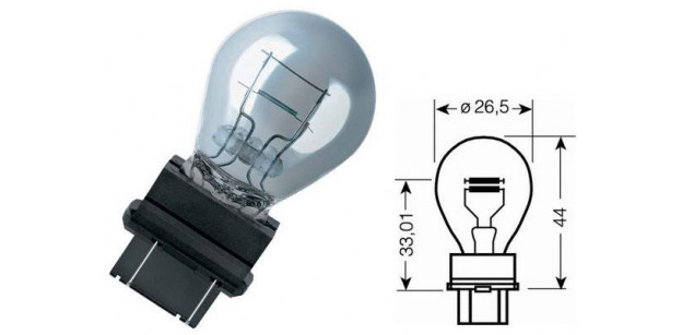 Bec P27/7W 12V 27/7W W2,5x16q OSRAM