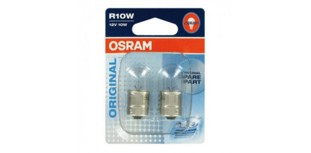 Set de 2 becuri R10W 12V 10W BA15s (BLISTER) OSRAM