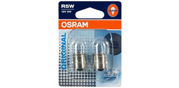 Set de 2 becuri R5W 12V 5W BA15s (BLISTER) OSRAM