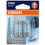 Set de 2 becuri SV8,5 12V 5W 11/35mm C5W (BLISTER) OSRAM