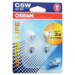 Set de 2 becuri SV8,5 C5W 11/35mm ULTRA LIFE (BLISTER) OSRAM