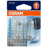 Set de 2 becuri SV8,5 12V 10W 11/41mm (BLISTER) OSRAM