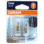 Set de 2 becuri T4W 12V 4W BA9s (BLISTER) OSRAM