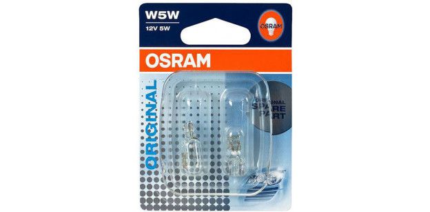 Set de 2 becuri W5W 12V 5W W2,1X9,5d (BLISTER) OSRAM