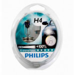 PHILIPS Set de 2 becuri H4 12V 60/55W P43t X-TREME VISION