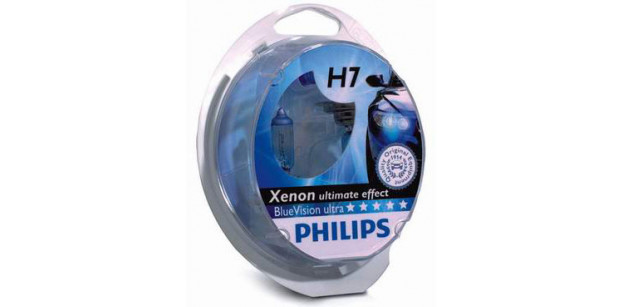 Set de 2 becuri H7 12V 55W PX26d BLUE VISION ULTRA PHILIPS