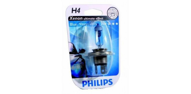 PHILIPS Bec H4 12V 60/55W P43t BLUE VISION ULTRA (BLISTER)