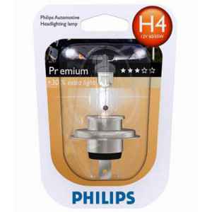 Bec H4 12V 60/55W P43t PHILIPS Vision (BLISTER)