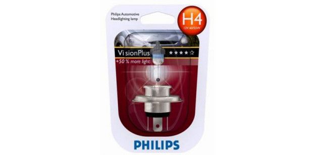 PHILIPS Bec H4 12V 60/55W P43t VISION PLUS (BLISTER)