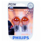 Set de 2 becuri PY21W 12V 21W BAU15s galben (BLISTER) PHILIPS