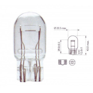 Bec W21/5W 12V 21/5W W3x16q PHILIPS