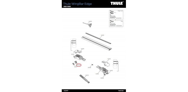 RH Large Protector Thule Wing Bar Edge