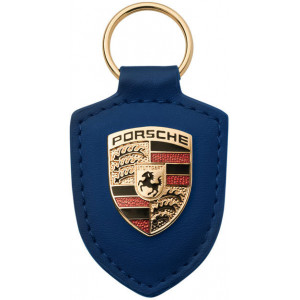 Breloc Piele Albastra Porsche