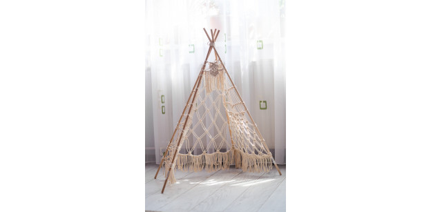 Cort Macrame Copii Boho Lucrat Manual