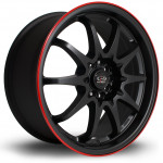 Janta Aliaj Rota Wheels Fight R17 8J 5x100~5x114.3 ET48 FBlackRLip