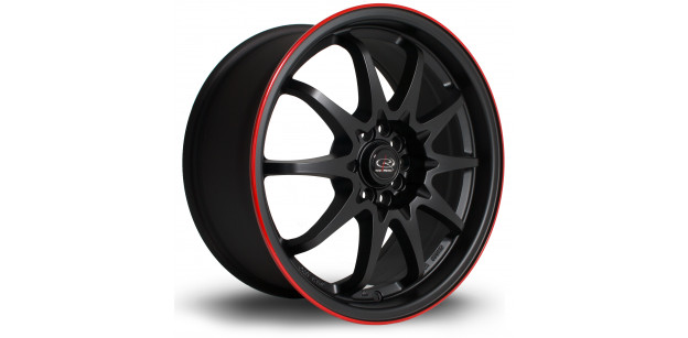 Janta Aliaj Rota Wheels Fight R17 8J 5x100~5x114.3 ET48 FBlackRLip