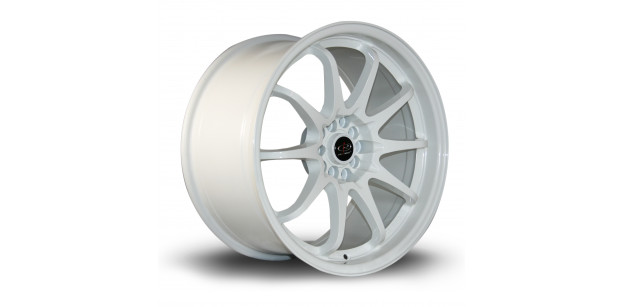 Janta Aliaj Rota Wheels Fight R18 9.5J 5x100~5x114.3 ET35 White