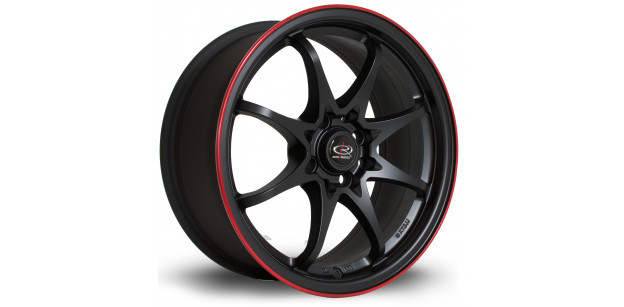 Janta Aliaj Rota Wheels Fight8 R16 7J 4x100~4x114 ET40 FBlackRLip