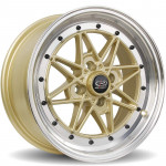 Janta Aliaj Rota Wheels Flashback R15 7J 4x100 ET40 RLGold