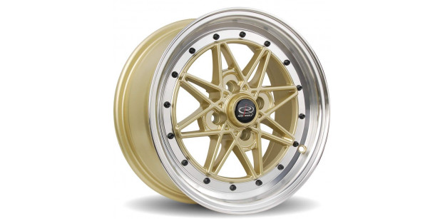 Janta Aliaj Rota Wheels Flashback R15 7J 4x100 ET40 RLGold