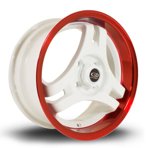Janta Aliaj Rota Wheels HM3 R15 7J 4x100 ET40 WhiteCRedLip