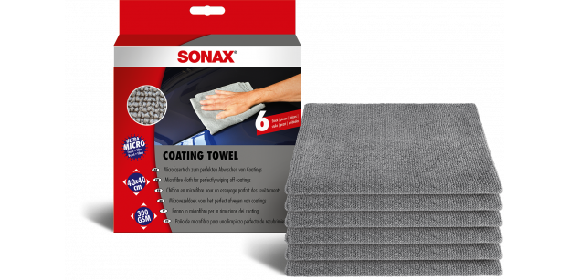 Set Lavete Microfibra 40x40 cm, Sonax Coating Towel 6 Buc