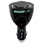 DUO-312V CAR LIGHTER SOCKET+2 USB PORTS