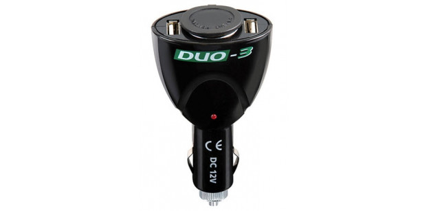 DUO-312V CAR LIGHTER SOCKET+2 USB PORTS