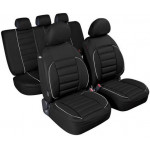 Set Huse Scaune Auto De-Luxe Sport Edition Negru Lampa