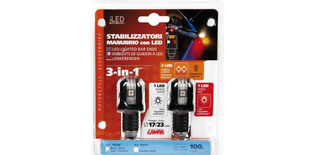 Set capete ghidon iluminate cu led 12V 'LIGHT WINGS'